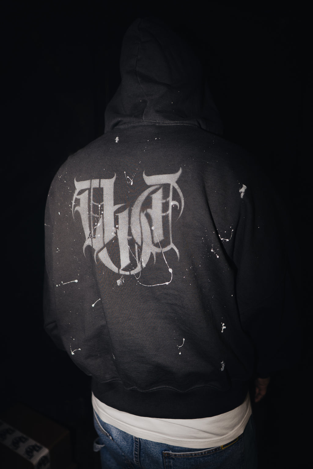 POSTCARD CROPPED DOUBLE ZIP HOODIE