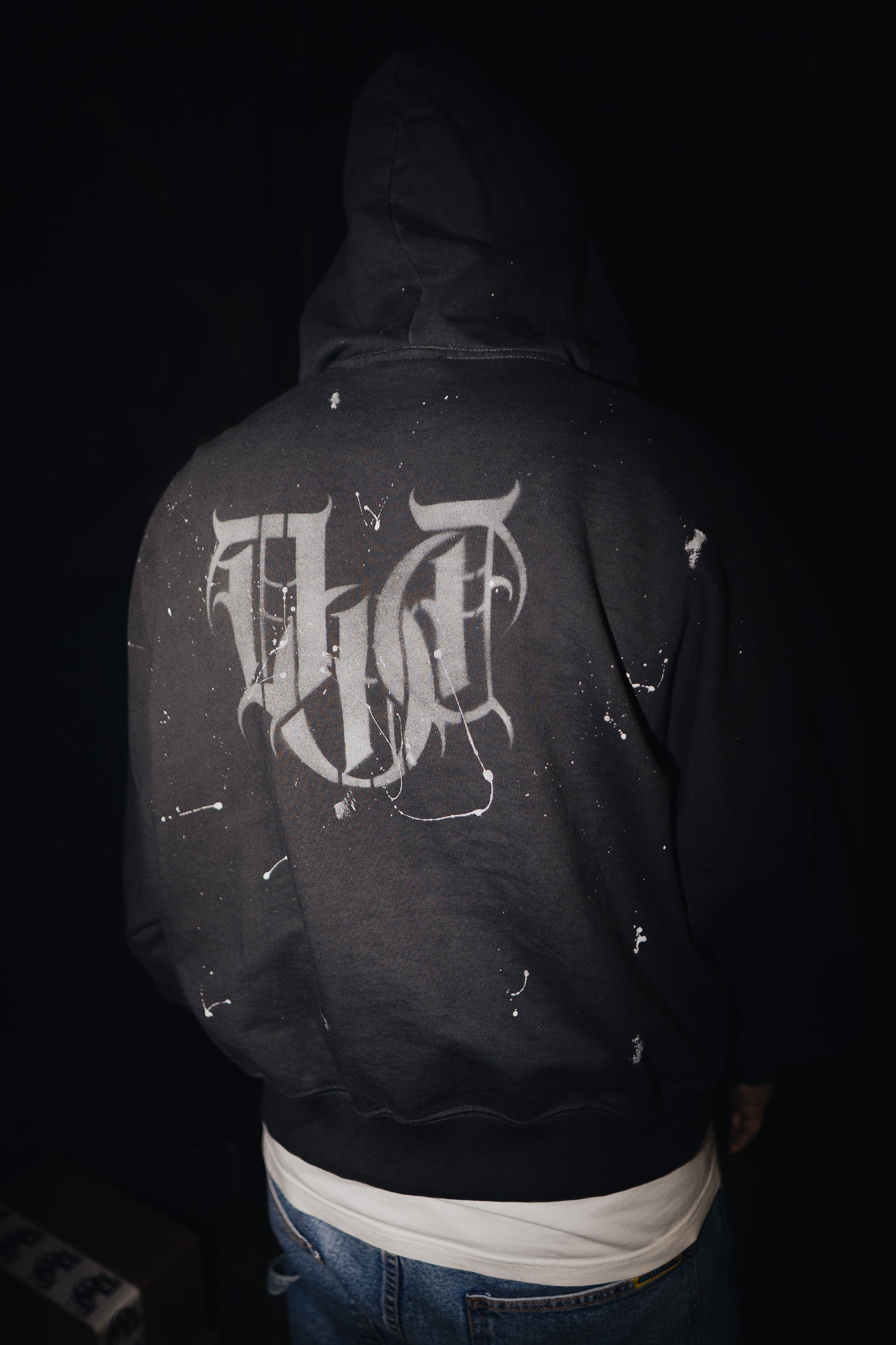 POSTCARD CROPPED DOUBLE ZIP HOODIE