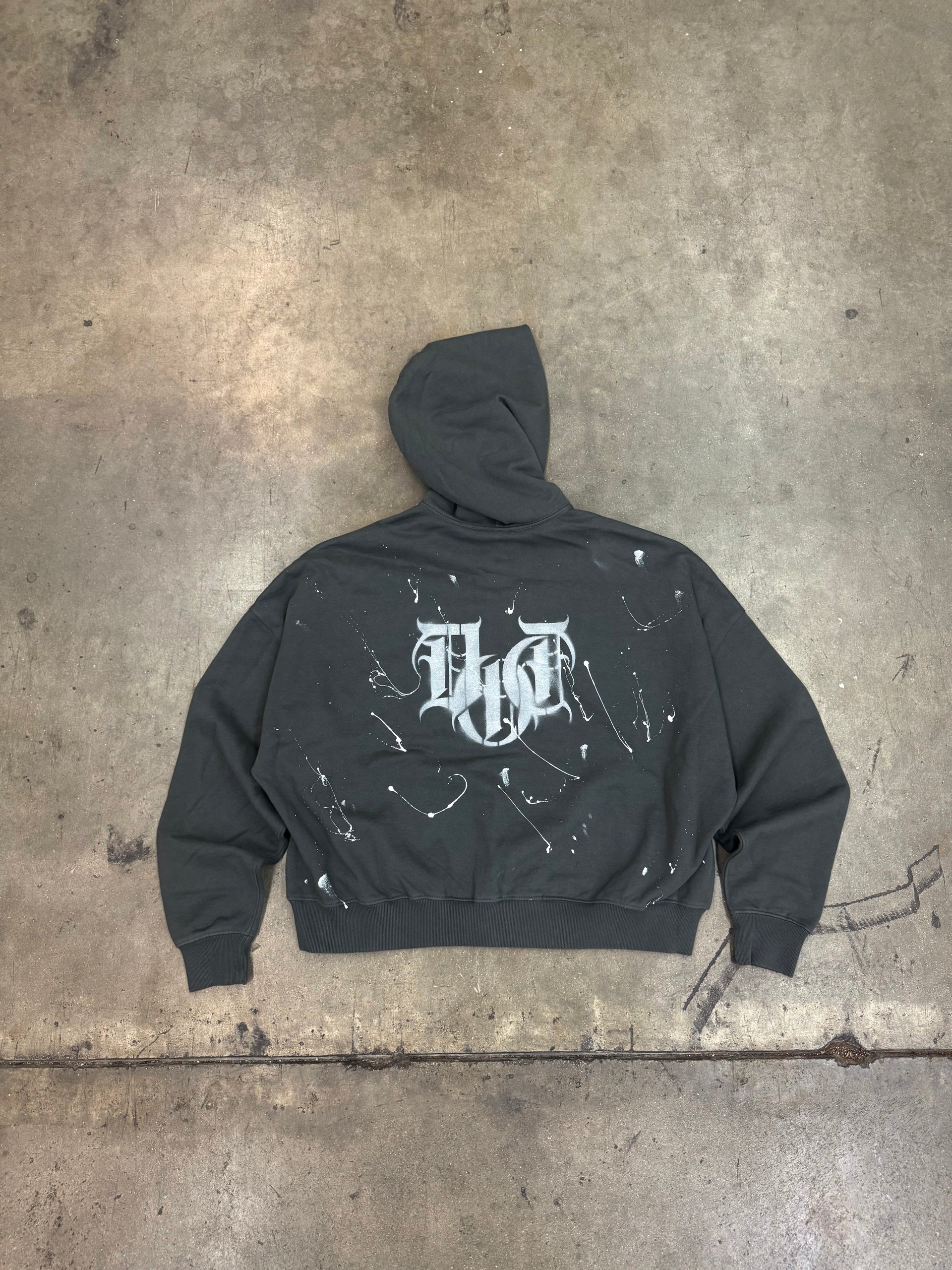 POSTCARD CROPPED DOUBLE ZIP HOODIE